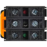 Кнопка с подсветкой IEK MASTER MI-BT60-11D-3-12-K07 d=22мм 1NO+1NC синяя MI-BT60-11D-3-12-K007
