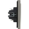 Выключатель 1-клавишный перекрекрестный IEK FORTEPIANO 10А FP512 сталь FP-V13-0-10-1-K46